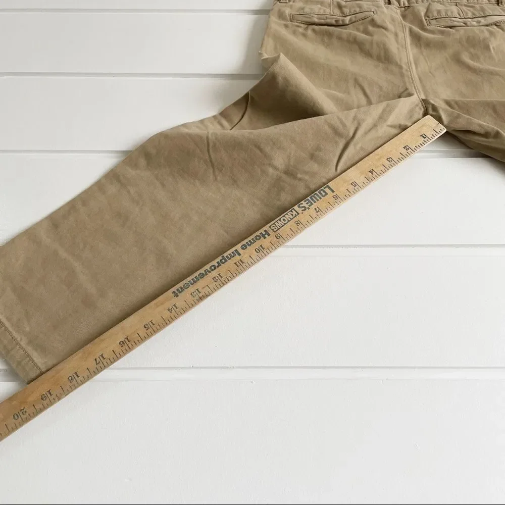 The Children’s Place Khaki Flat Front Chino Pants Size 6 Husky
